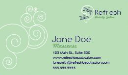 Beauty Spa Business Cards
