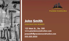 Construction Business Cards Design Custom Business Cards For Free