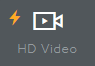 Website Builder Upload HD Video Icon