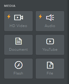 Website Builder Media Icon Section