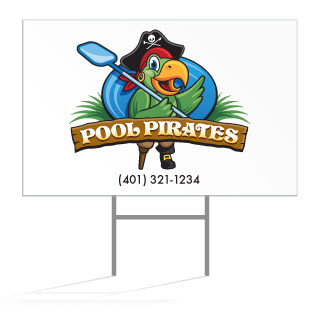 Lawn Sign with Sample Logo