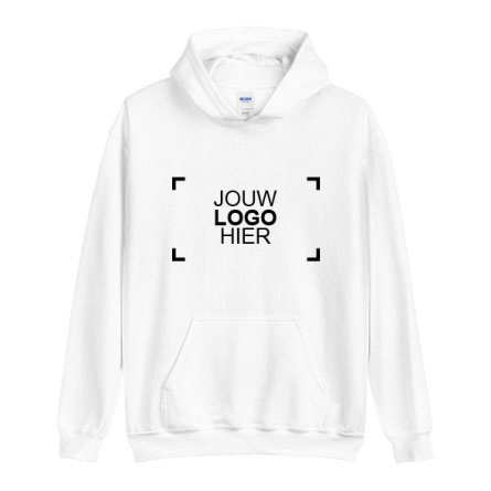 Gepersonaliseerde aangepaste hoodie voorkantdesign met logo-ontwerp