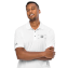 Front view of a man wearing a personalized polo shirt.